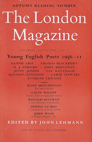The London Magazine. A monthly review of literature, edited by John Lehmann. Volume 3 No.11, June...