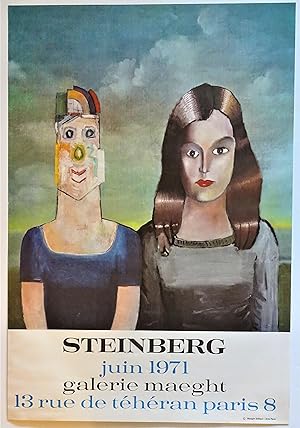 STEINBERG Juin 1971 Galerie Maeght (Lithograph Exhibition Poster)