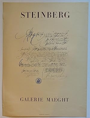 STEINBERG Galerie Maeght (Lithograph Exhibition Poster)