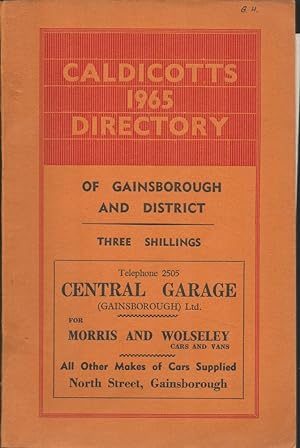 Caldecotts' Directory Of Gainsborough And District 1965 Three Shillings.