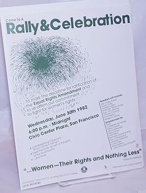 Come to a Rally & Celebration to mark the deadline for ratification of the Equal Rights Amendment...