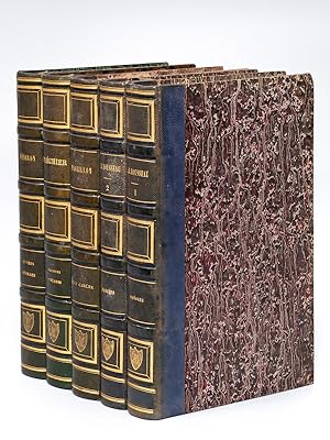 [ Lot de 5 volumes en reliures uniformes ] Oeuvres Poétiques de J. B. Rousseau avec un commentair...