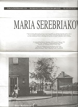 Maria Serebriakova - a collection of 3 exhibition announcements and documents