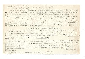 Manuscrit autographe de deux chroniques intitulées "Assez souillé !" et "Courrier transpyrénéen"