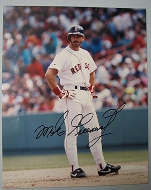 Mike Greenwell signed color Photograph