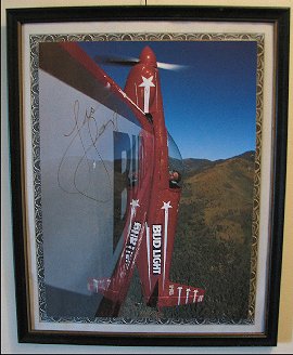 Leo Loundenslager - pilot of Bud Light 200 - signed photo.