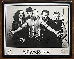 "Newsboys" photo signed By 5 of the Group