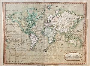 [WORLD MAP]. A New Chart of the World on Mercator's Projection with The Tracks & Discoveries of t...
