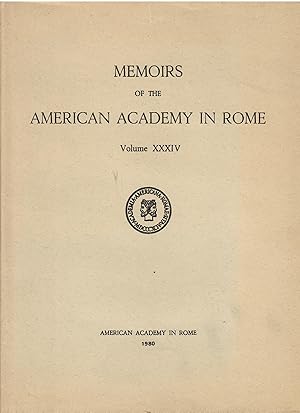 Memoirs of the American Academy in Rome - Volume XXXIV