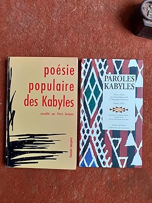 Poésie populaire des Kabyles
