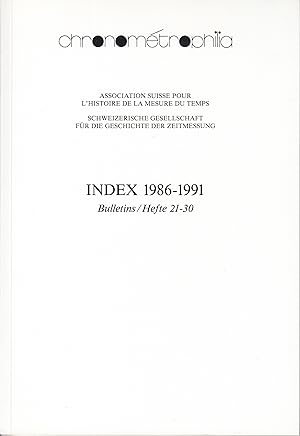 Chronométrophilia Index 1986-1991 bulletins 21-30