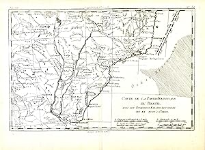 Carte de la Partie Méridionale du Bresil, avec les Possessions Espagnoles voisines qui en sont à ...