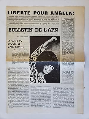 Free Angela Davis, "Liberte Pour Angela!" 1972