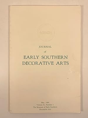 Journal of Early Southern Decorative Arts