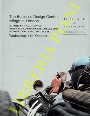 Spirit of Motoring. Business Designe Centre Islington, London. Important Auction of British & Con...