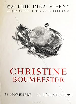 Christine BOUMEESTER. (Affiche d'exposition / exhibition poster).