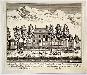 Original etching/Antique print/originele ets: Mermond Maison de Plaisance apartent. au TresNoble,...