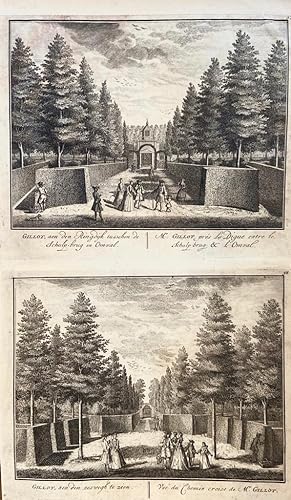 Original etching/Antique print/originele ets: GILLOT: aen den Ringdijk tusschen de Schulp-brug en...