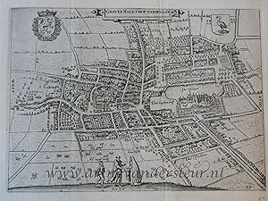 [Cartography, antique print, etching] GRAVEN HAGE, 'T HOF VAN HOLLAT (Hof van Holland, The Hague/...