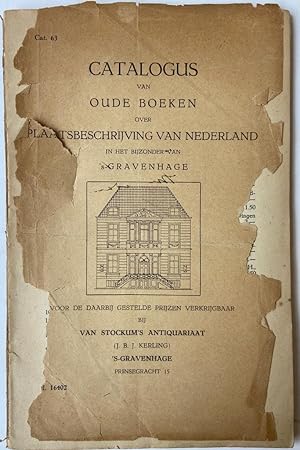 [History of The Hague, Book auction Van Stockum] Catalogus van oude boeken over plaatsbeschrijvin...