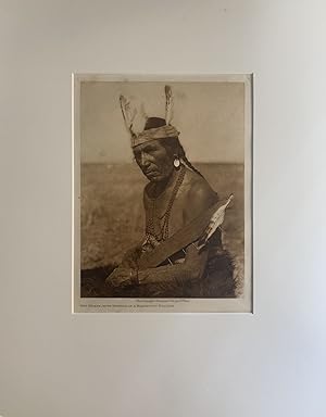 Fat Horse, with Insignia of a Blackfoot Soldier (original photogravure)
