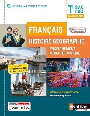 français histoire-géographie EMC term bac pro : livre + licence élève (regards croisés) (édition ...
