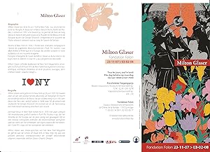 Milton Glaser 1929-2020 (exhibition flyer)
