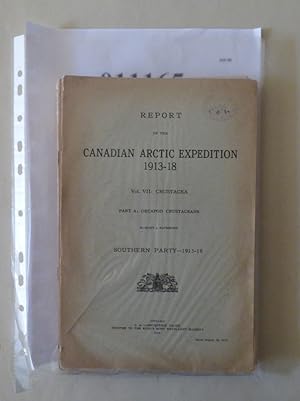 REPORT OF THE CANADIAN ACTIC EXPEDITION 1913-18 Vol. VII CRUSTACEA Parts A - L and N