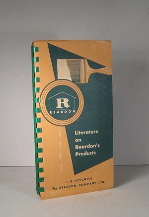 The Reardon Company. Literature on Reardon's Products. 15 Booklets