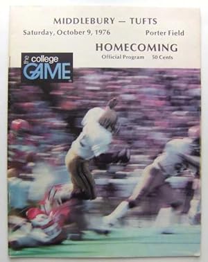 Middlebury vs. Tufts (Football Program, October 9th, 1976)