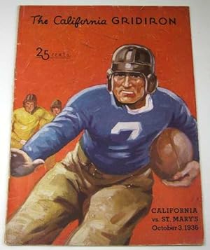 The California Gridiron: California vs. St. Mary's, October 3, 1936 (Football Program)