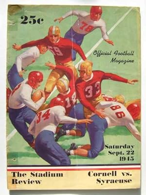 The Stadium Review: Cornell vs. Syracuse (Football Program, September 22nd, 1945)