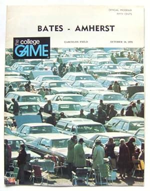 Bates vs. Amherst (Football Program, October 16th, 1976)