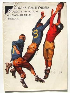 Oregon vs. California (Football Program, October 18th, 1941)