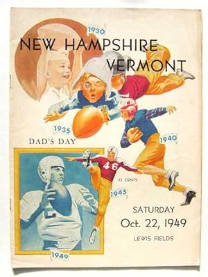 New Hampshire vs. Vermont (Football Program, October 22nd, 1949)