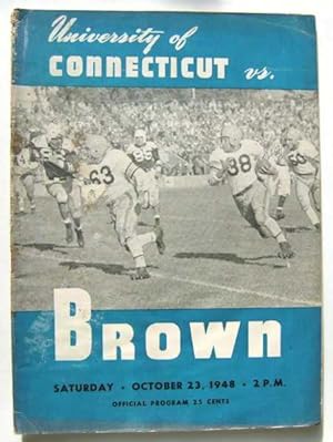 University of Connecticut vs. Brown (Football Program, October 23rd, 1948)