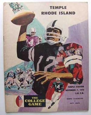 Temple vs. Rhode Island (Football Program, November 7th, 1970)