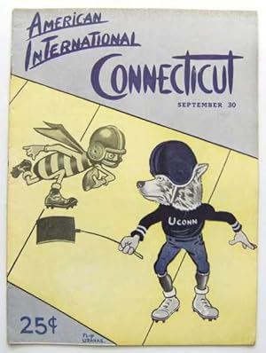 American International vs. Connecticut (Football Program, September 30th, 1950)