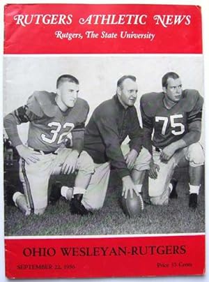 Rutgers Athletic News (Vol. 87, No. 1. September 22, 1956)