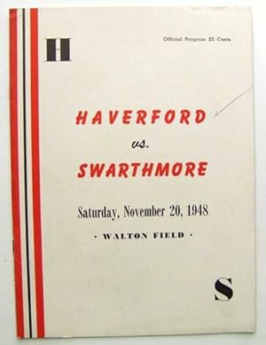 Haverford vs. Swarthmore (Football Program, November 20, 1948)