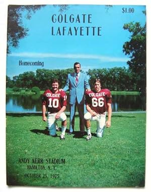 Colgate vs. Lafayette (Football Program, October 25th, 1975)