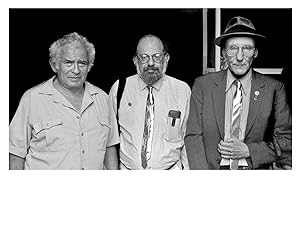 PHOTO OF NORMAN MAILER, ALLEN GINSBERG, & WILLIAM S. BURROUGHS: Boulder, CO 1985 [SIGNED limited ...