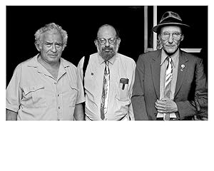 PHOTO OF NORMAN MAILER, ALLEN GINSBERG, & WILLIAM S. BURROUGHS: Boulder, CO 1985 [SIGNED limited ...