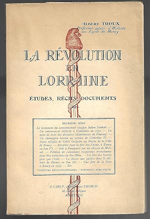 la RÉVOLUTION en LORRAINE - Études, récits, documents