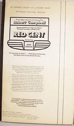 Red Cent / Featuring Jake Hatch [__ADVANCE__GALLEY__PROOF__]