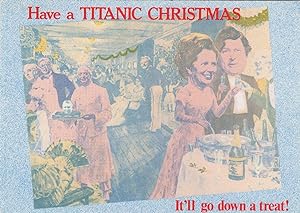 Margaret Thatcher On Titanic Ship vs Bus Travel Postcard