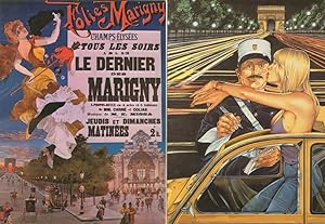Folies Marigny 2x French Revue Cabaret Burlesque Poster Postcard s