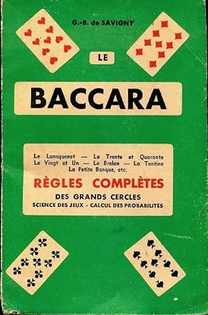 Le baccara - G.B De Savigny