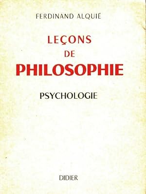 Le?ons de philosophie : Psychologie - Ferdinand Alqui?