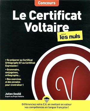 le certificat Voltaire pour les nuls : concours